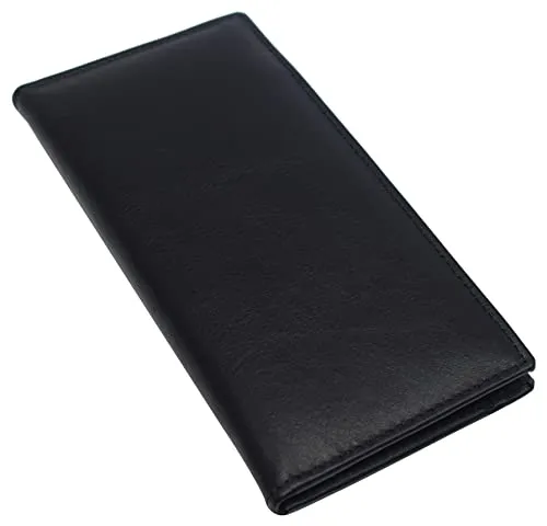 Big Savings Alert Daily Special Offer Rfid Blocking Genuine Leather Long Bifold Checkbook Organizer Wallet