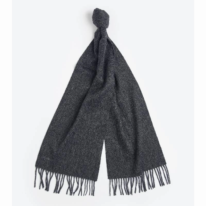 Online Exclusive Deal Hot Discount Deal Barbour Lambswool Ladies Woven Scarf - Charcoal Grey
