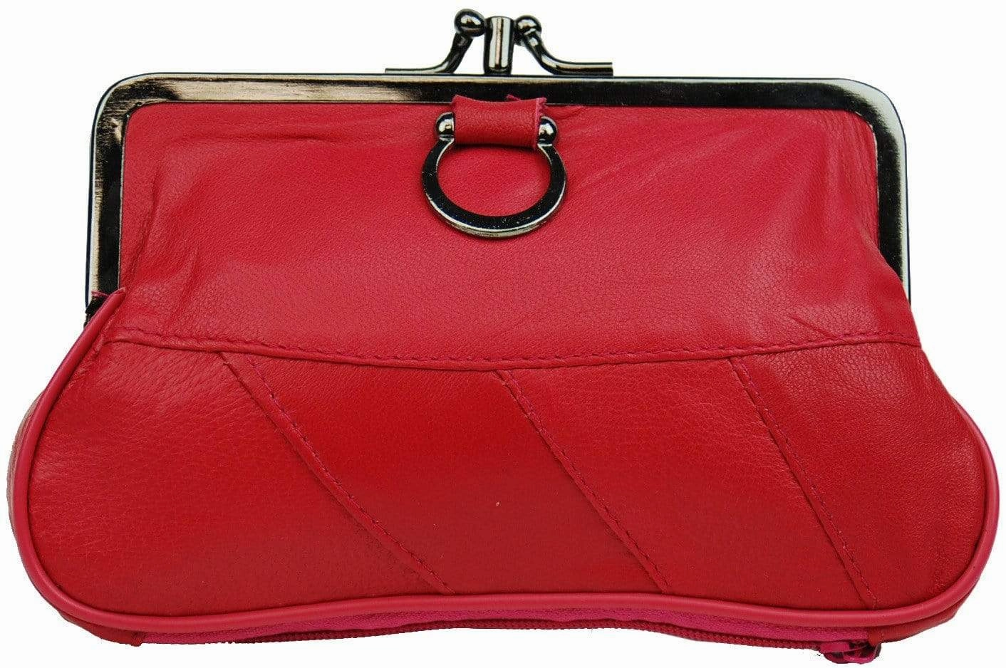 Genuine Leather Change Purse With Clasp Closure 11-3016 (C) Todays Special Picks Special Deals Online