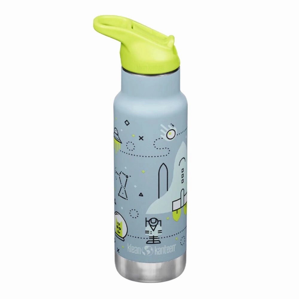 Mega Discount Today Klean Kanteen Kids 12Oz 355Ml Insulated Water Bottle With Flip Seal Sport Cap & Straw