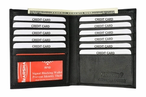 Rfid Blocking Bifold Hipster Credit Card Wallet Premium Lambskin Leather Rfid P 2502 (C) Daily Hot Deal Hot Sale Today