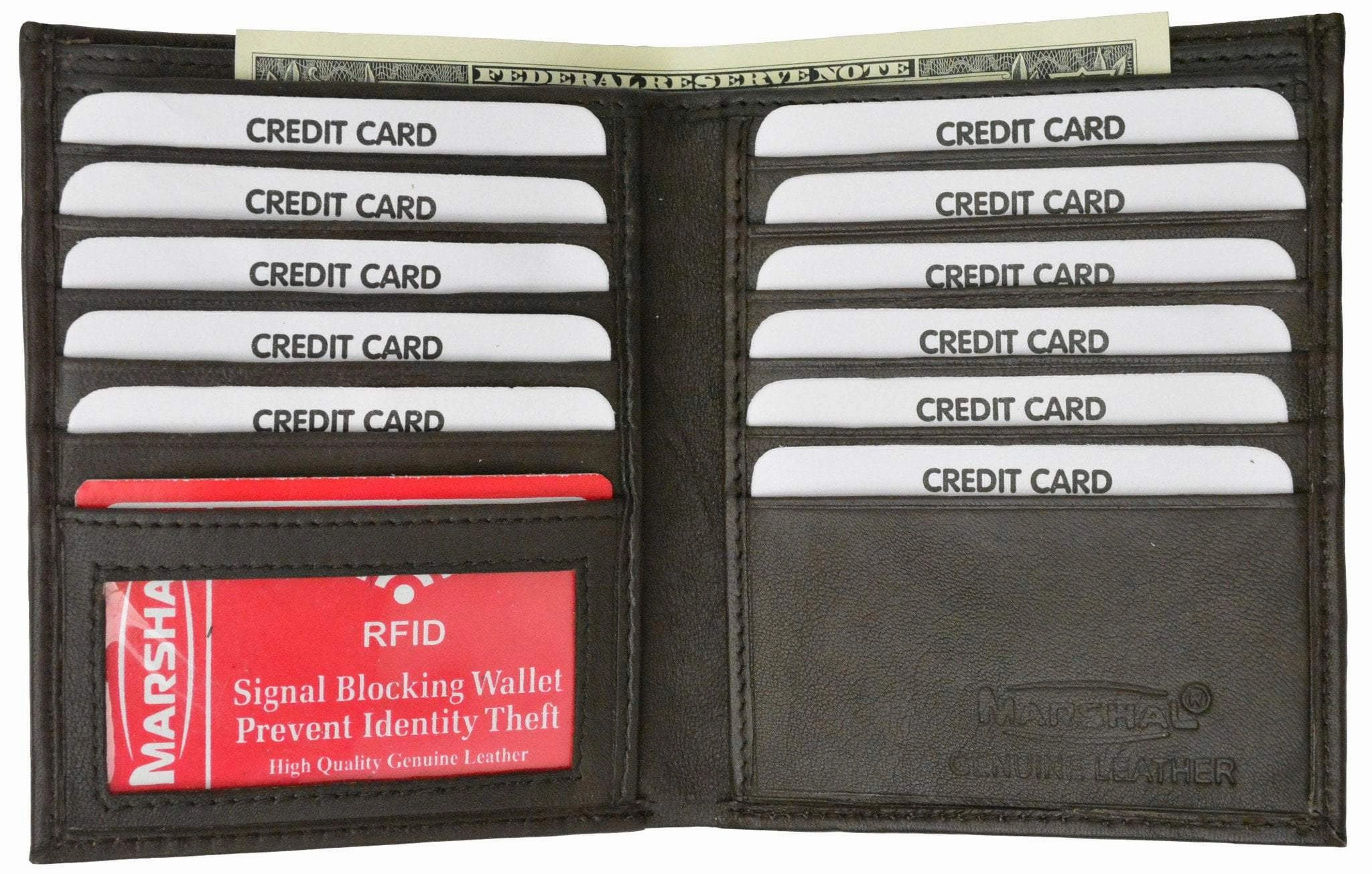 Rfid Blocking Bifold Hipster Credit Card Wallet Premium Lambskin Leather Rfid P 2502 (C) Dont Miss Todays Deal Big Hot Sale