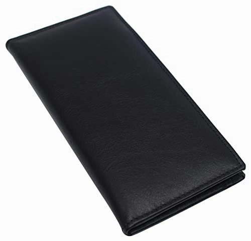 Big Savings Alert Daily Special Offer Rfid Blocking Genuine Leather Long Bifold Checkbook Organizer Wallet