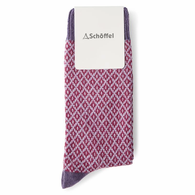 Schoffel Braemar Ladies Merino Socks - Lavender (Uk 4-7) Hot Deals Today Todays Hot Savings