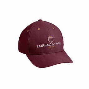 Fairfax & Favor Signature Baseball Cap - Burgundy Today Only Hot Sale Exclusive Online Discount