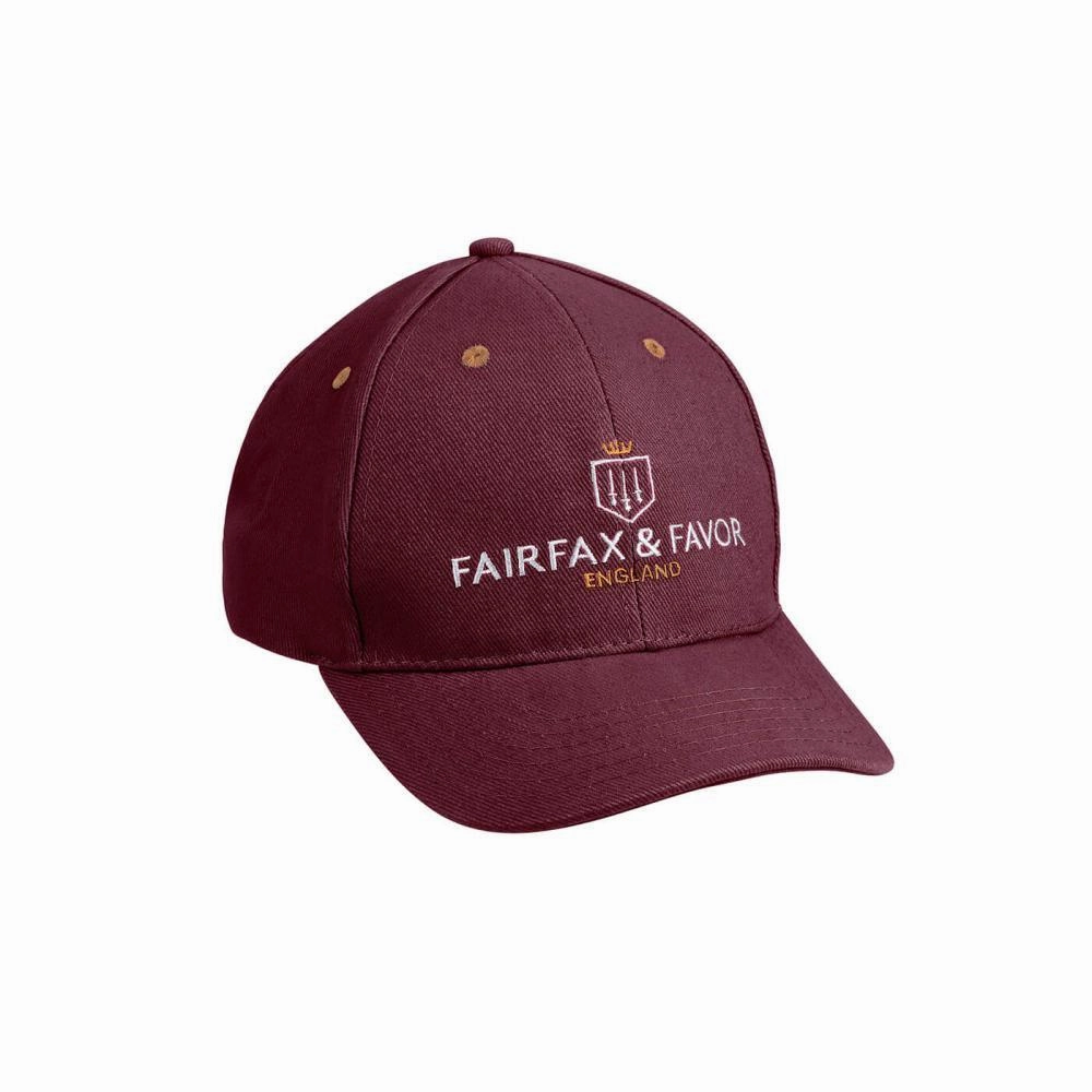 Fairfax & Favor Signature Baseball Cap - Burgundy Today Only Hot Sale Exclusive Online Discount