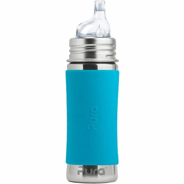 Shop Grab Offer Pura Kiki Stainless Steel Sippy Bottle 325Ml - Aqua
