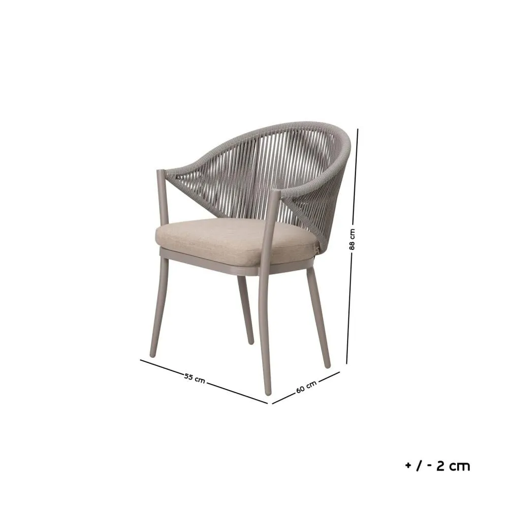 Outdoor Seating Set for Two from Miden Home OS-Rp-018-W