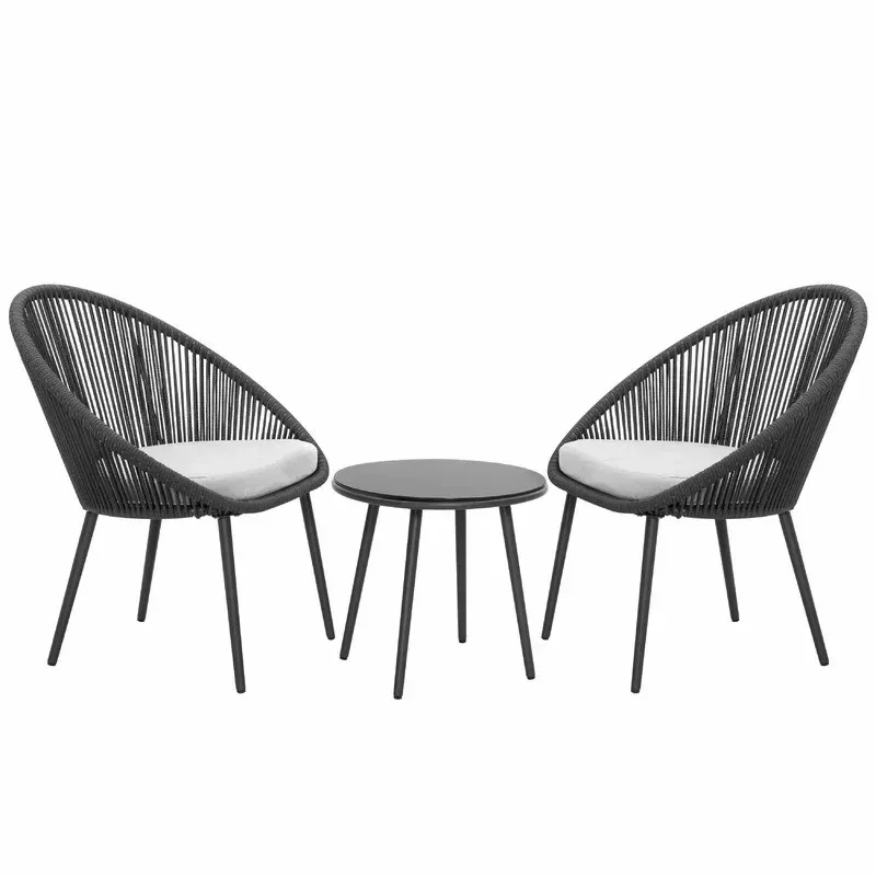 Outdoor Seating Set for Two from Miden Home OS-Rp-019-W