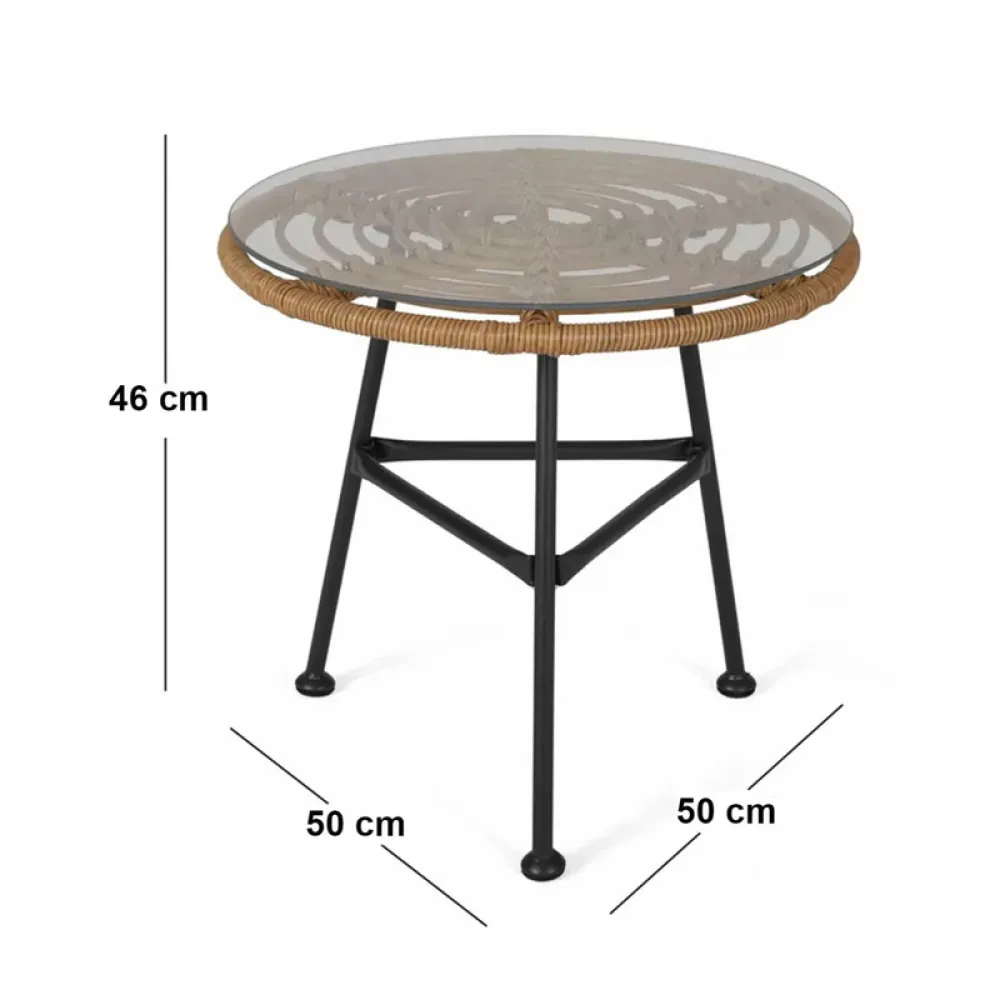 Outdoor Seating Set for Two from Miden Home OS-Rt-265-W