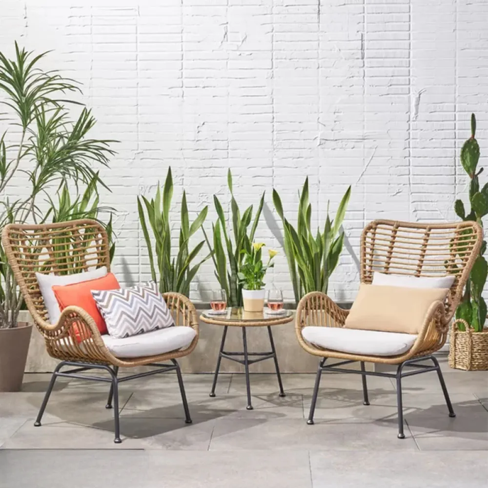 Outdoor Seating Set for Two from Miden Home OS-Rt-265-W