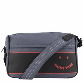 New Arrival Discount Paul Smith Cross Body Face Logo Bag Navy