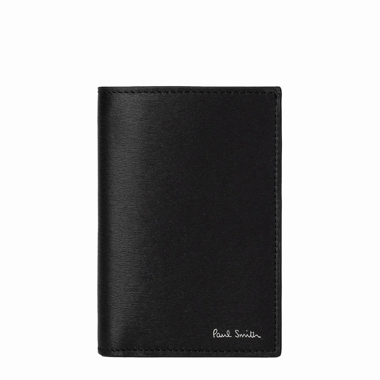 Paul Smith Mini Stripe Leather Bi-Fold Wallet Black Shop Save Today