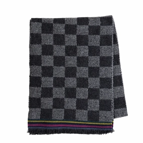 Today Only Savings Grab Save Today Paul Smith Ps Scarf Checkerboard Black