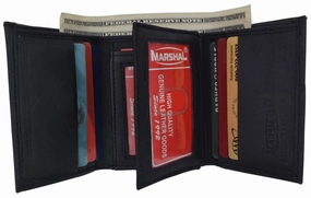 Trifold Genuine Leather Mens Wallet Flap Id Card Case 1107 Special Deals Online Last Chance Offer