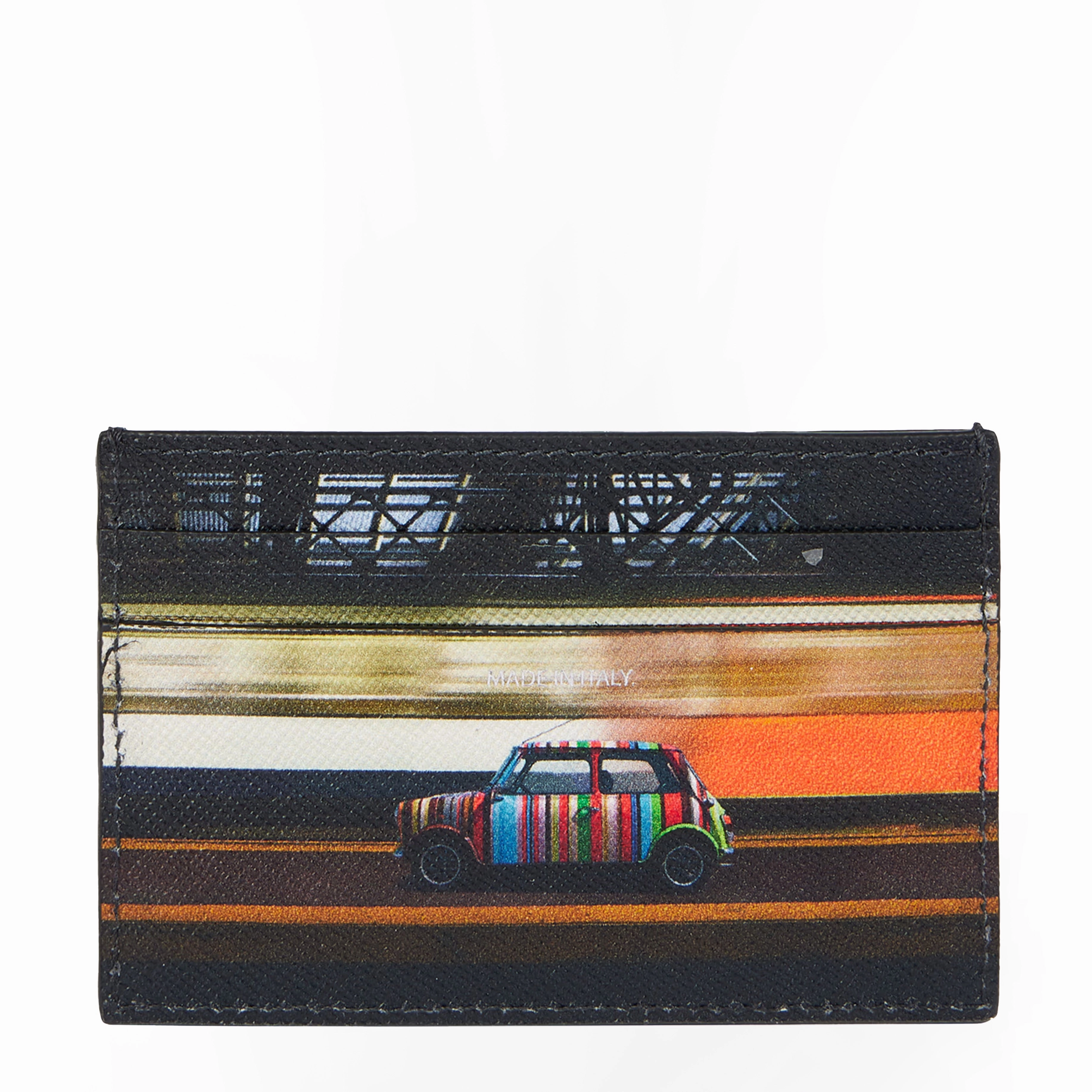 Paul Smith Commuter Mini Print Card Holder Black Grab It Fast