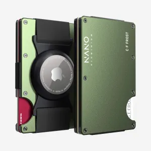 Big Savings Event Personalised Airtag Cash Strap Wallet (Heritage Green)