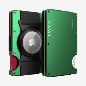 Hot Pick Deal Personalised Airtag Cash Strap Wallet (Viper Green)