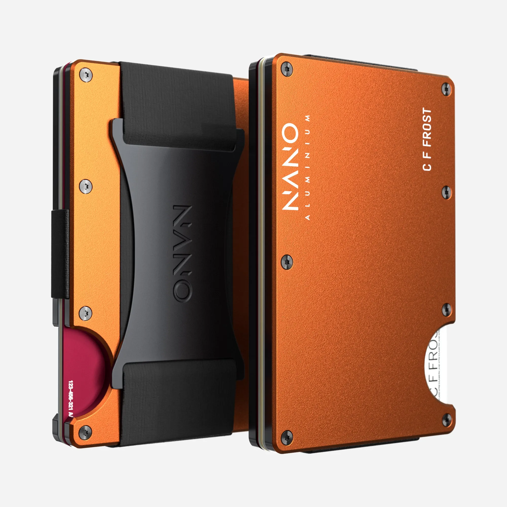 MustHave Clearance Personalised Cash Strap Wallet (Ventura Orange)