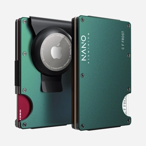 Exclusive Online Discount Personalised Airtag Money Clip Wallet (Racing Green)