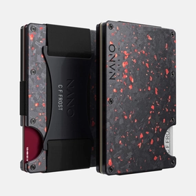 Personalised Cash Strap Wallet (Nero/Rosso) Best Deal Alert
