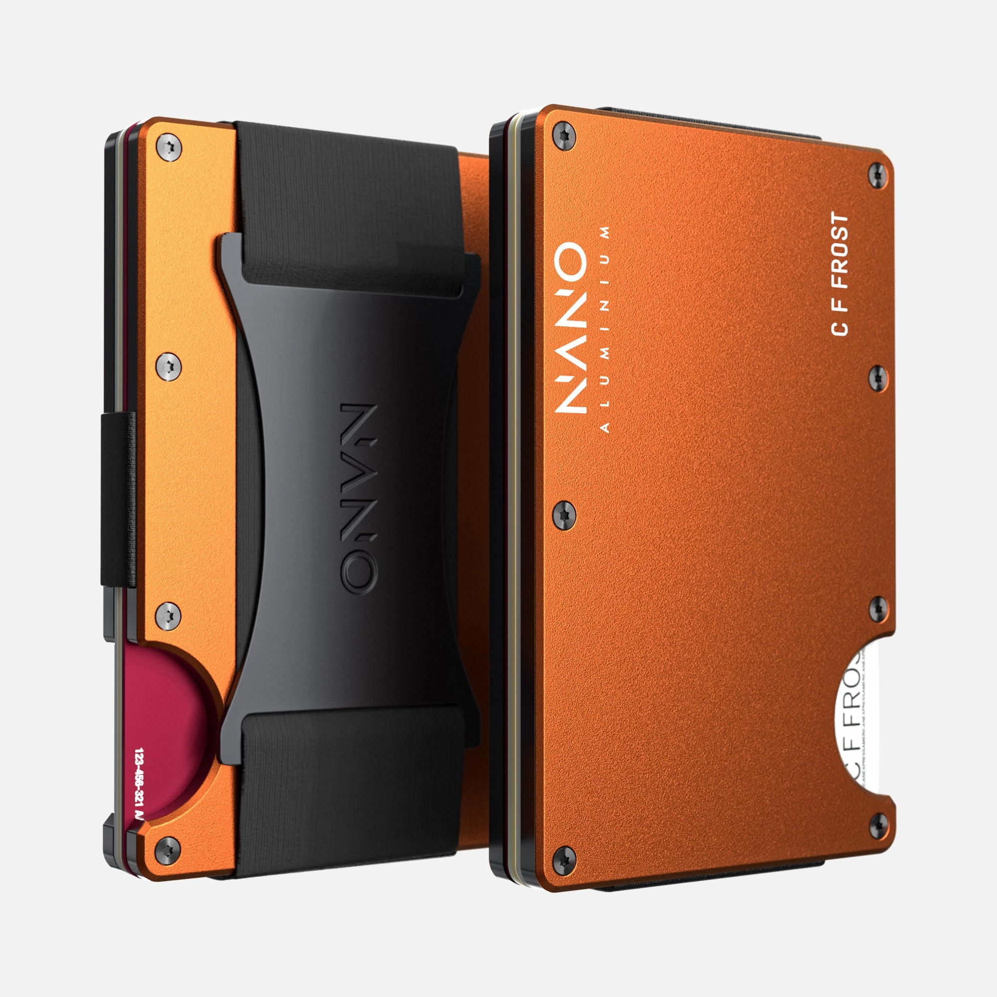MustHave Clearance Personalised Cash Strap Wallet (Ventura Orange)