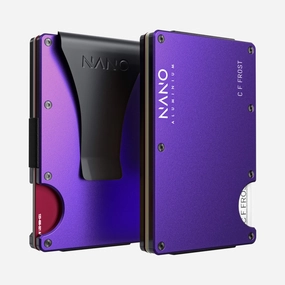 Personalised Money Clip Wallet (Nebula Purple) Trending Now Offer Todays Mega Savings