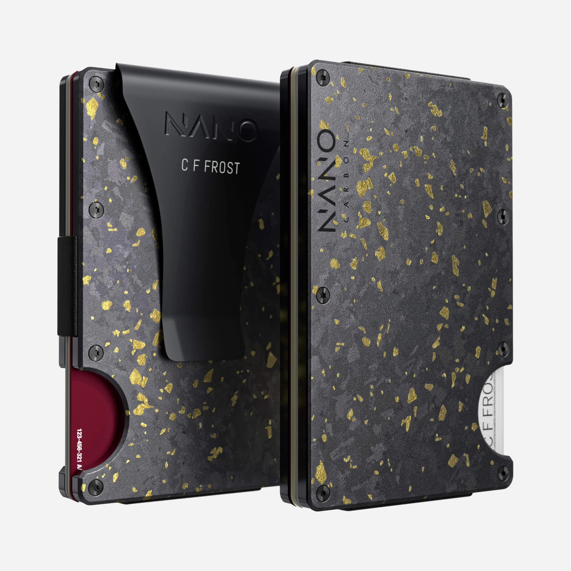 Hot Savings Alert Personalised Money Clip Wallet (Nero/Oro)