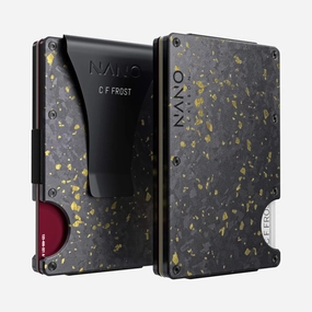 Hot Savings Alert Personalised Money Clip Wallet (Nero/Oro)