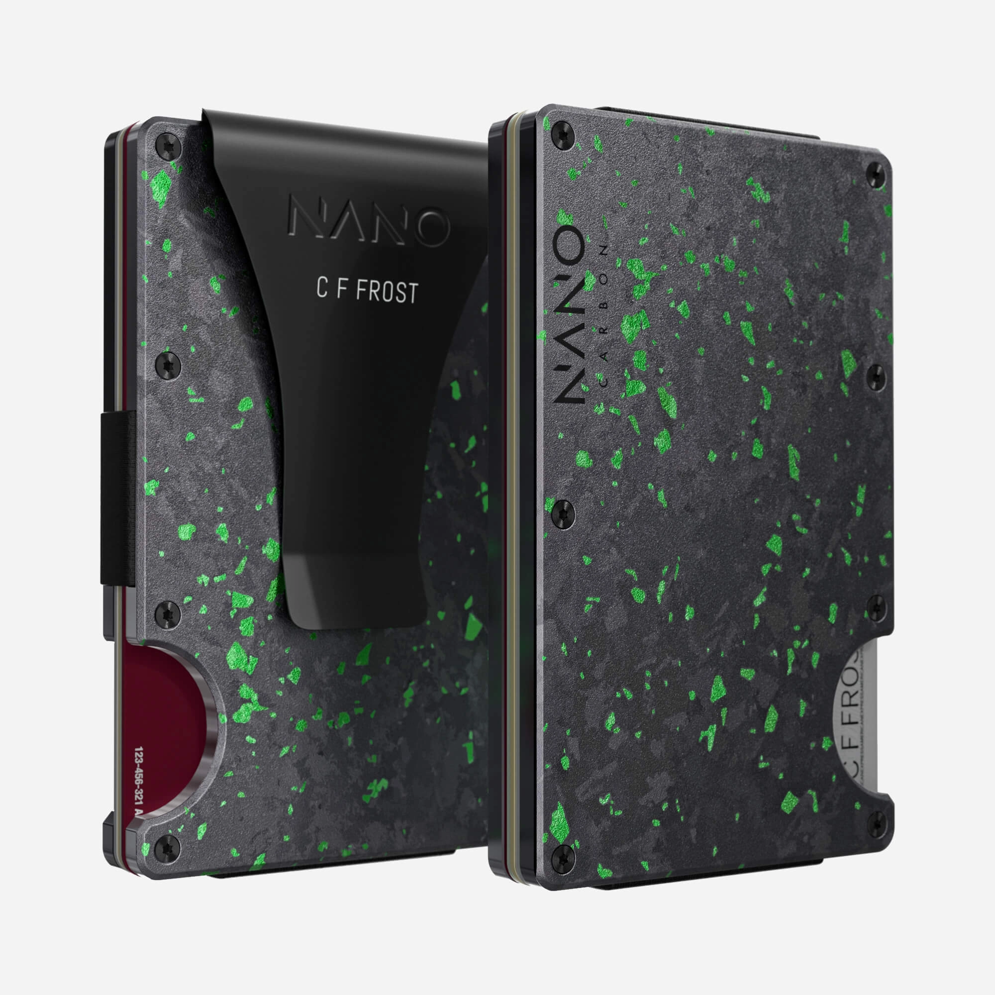 Personalised Money Clip Wallet (Nero/Verde) Online Exclusive Deal Flash Sale Alert