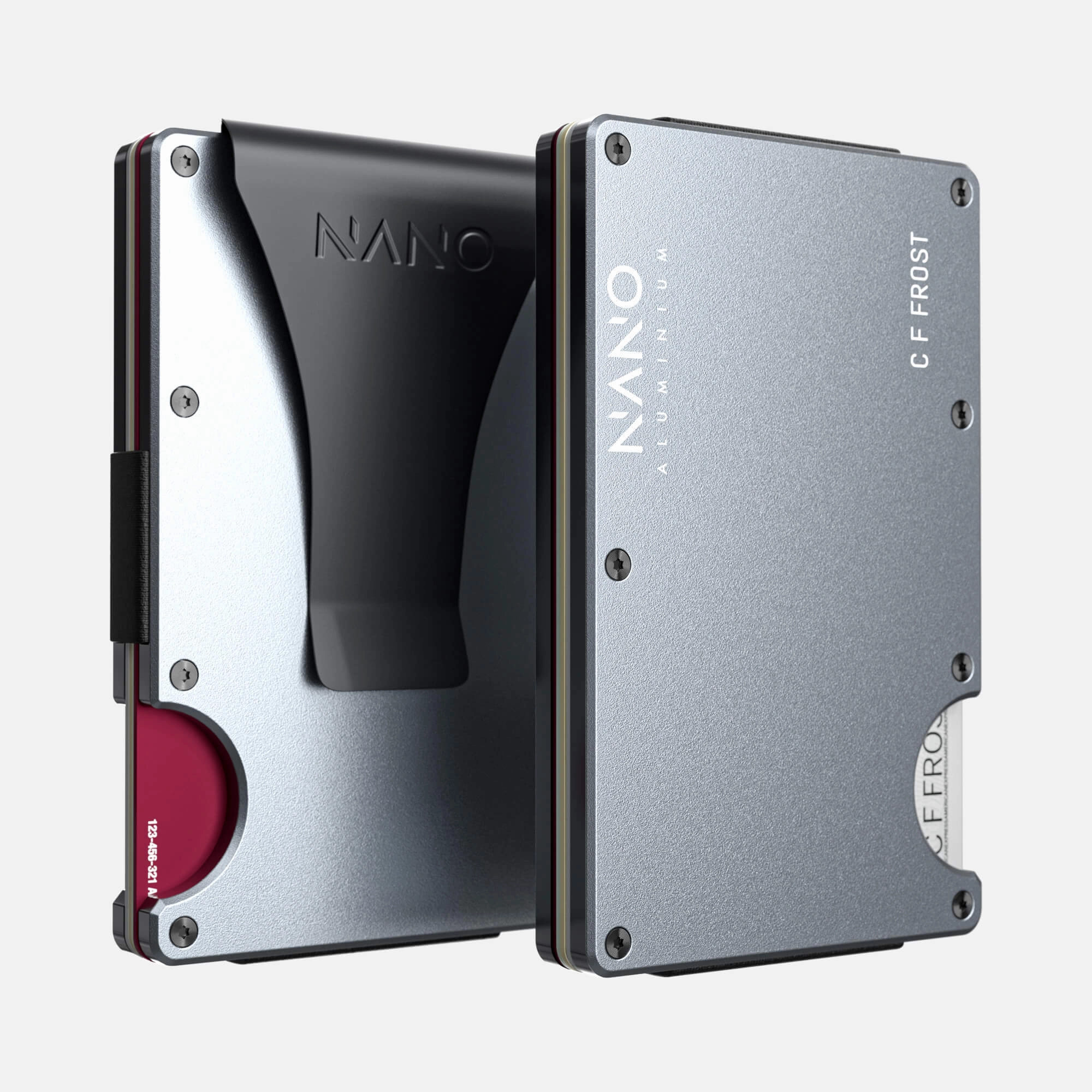 Shop Save Today Personalised Money Clip Wallet (Spyder Grey)