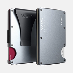 Shop Save Today Personalised Money Clip Wallet (Spyder Grey)