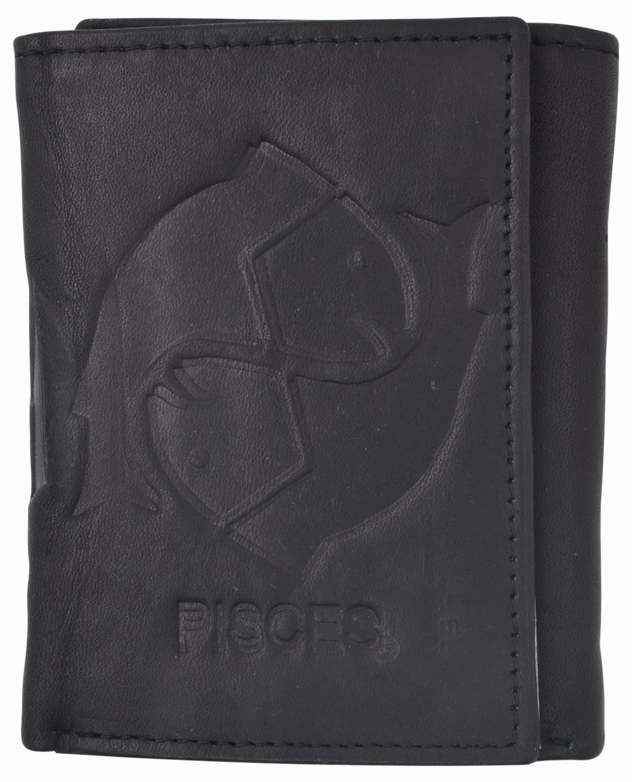 Dont Miss Hot Deals Pisces Zodiac Sign Bifold Trifold Genuine Leather Men'S Wallets