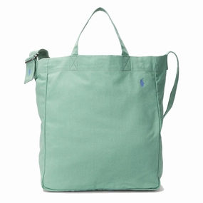 Polo Ralph Lauren Canvas Shopper Tote Faded Mint Trending Hot Picks Limited Edition Offer