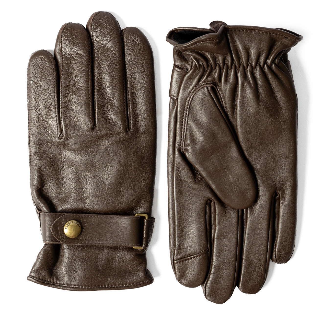 Polo Ralph Lauren Classic Nappa Leather Glove Brown Daily Deal Frenzy Today Only Hot Sale