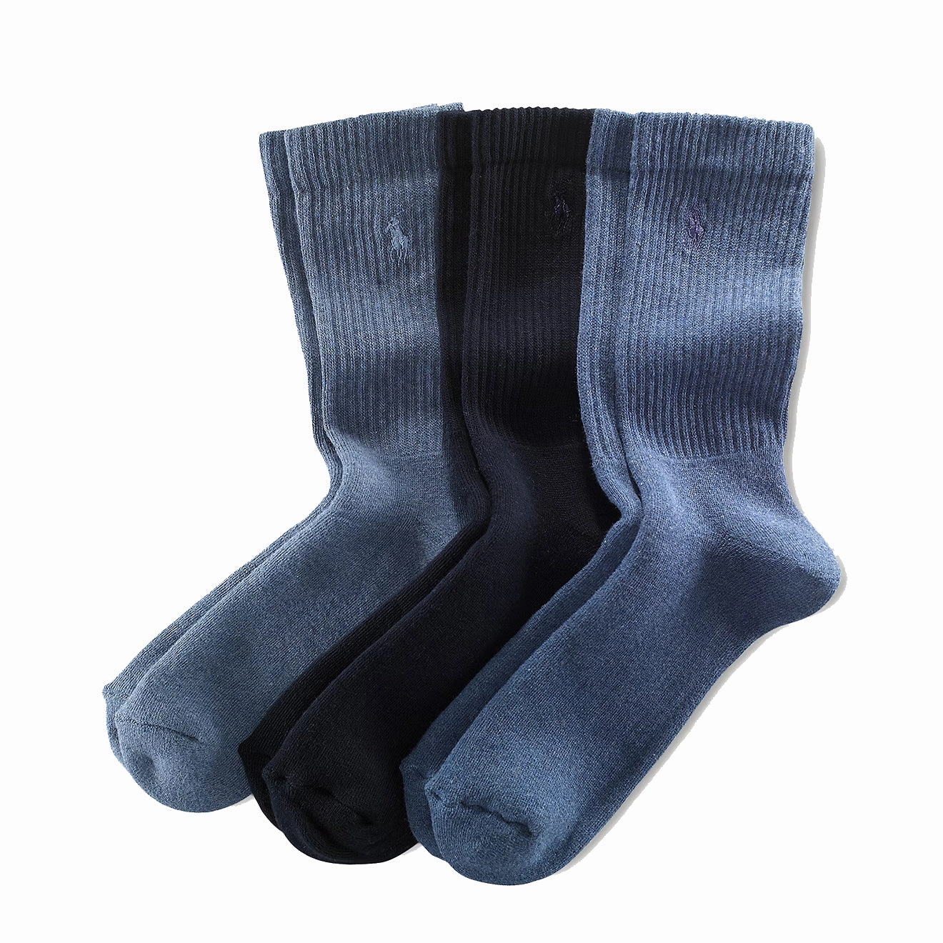Big Sale Today Polo Ralph Lauren Crew Pp 3 Pack Socks Denim Assorted