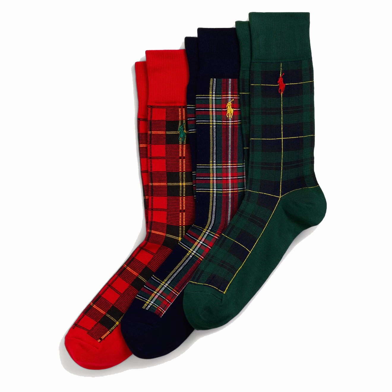 Polo Ralph Lauren Plaid Trouser 3-Sock Gift Set Assorted Best Deal Alert Price Slash Today