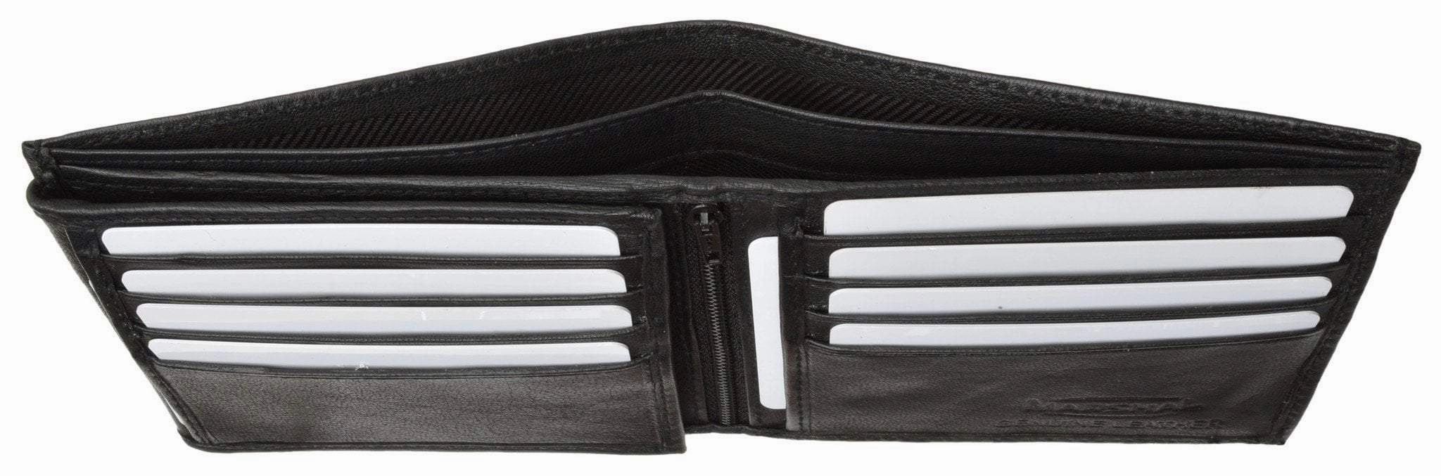 Premium Genuine Leather Bifold Wallet With Side Flap Id Window P 92 (C) Shop Smart Save