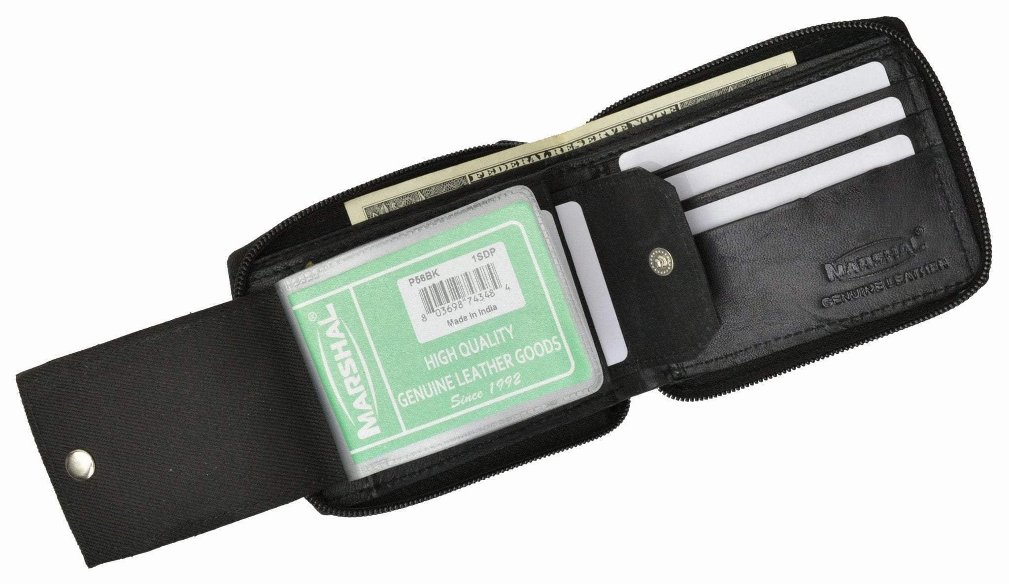 MustHave Clearance Grab Your Hot Pick Premium Leather Bifold Zip-Around Card Holder Wallet P 56 (C)