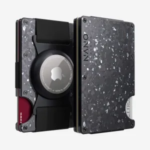 MustHave Deal Special Price Today Airtag Cash Strap Wallet (Nero/Argento)