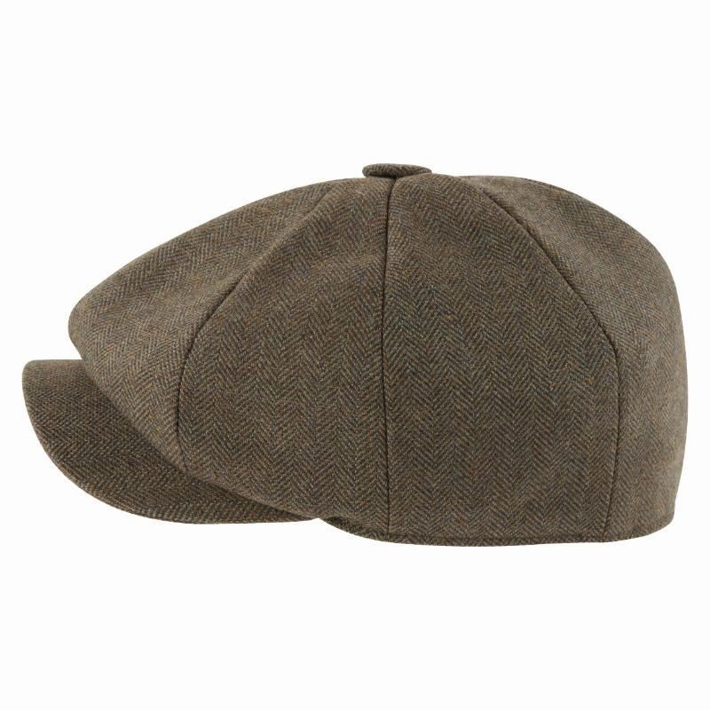 Hot Offer Inside Hot Item Clearance Schoffel Ladies Newsboy Cap - Loden Green Herringbone Tweed