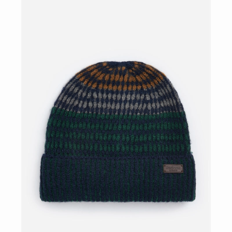 Barbour Harray Mens Beanie Hat - Green Loch Shop the Savings Now Exclusive Online Discount