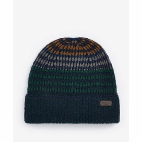 Barbour Harray Mens Beanie Hat - Green Loch Shop the Savings Now Exclusive Online Discount