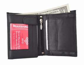 Crocodile Pattern Rfid Blocking Premium Leather European Style Bifold Trifold Wallet With Id Window Rfidp518Cr (C) Price Drop Frenzy
