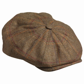 Hot Sale Today Laksen Bakerboy Mens Tweed Cap - Woolston Tweed