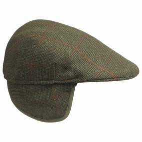 Limited Stock Deals Hot Deals Today Laksen Ghillies Mens Tweed Flat Cap With Earwarmer - Hastings Tweed