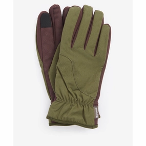 Barbour Overdale Waterproof Mens Gloves - Olive Grab Your Savings