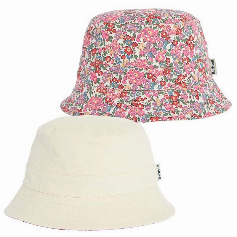 Online Exclusive Savings Barbour Adria Reversible Ladies Bucket Hat - Parchment