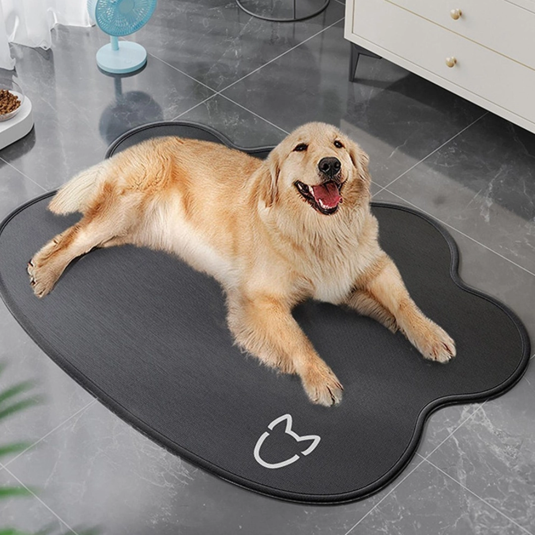 QMats Mats Pet Sleeping Ice Silk Cool Pad Mat - Black