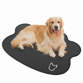 QMats Mats Pet Sleeping Ice Silk Cool Pad Mat - Black